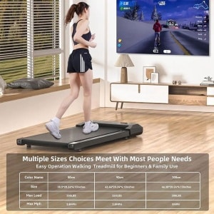 Sattire Walking Pad 2-in-1 Draagbare Loopband - 2,2PK Opvouwbaar voor Thuis & Onder Bureau