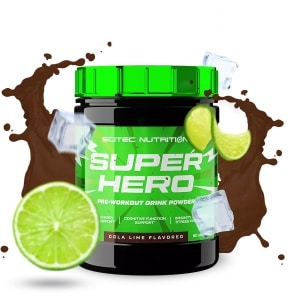 Scitec Nutrition - Superhero Pre-Workout (285 gram - Cola/Lime) - 30 doseringen
