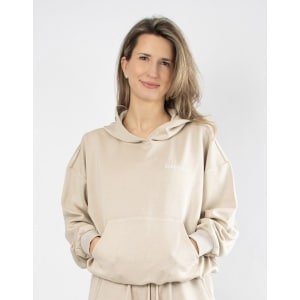 Serenity Cooldry Hoodie | CAPO FINALE - Woman Hoodie | S | Kleur Beige | Sportkleding | Activewear | Gymkleding | Fitnesskleding | Sportoutfit | Fitness | Hardlopen | Crossfit | Yoga | Pilates | Krachttraining