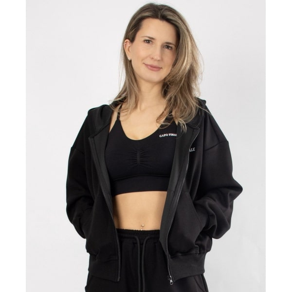 Serenity Cooldry Jacket | CAPO FINALE - Jacket | XL | Kleur Black | Sportkleding | Activewear | Gymkleding | Fitnesskleding | Sportoutfit | Fitness | Hardlopen | Crossfit | Yoga | Pilates | Krachttraining