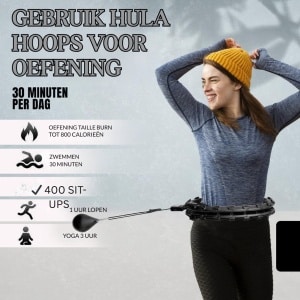 Slimme Verstelbare Gewogen Hoelahoep - 27-delige Fitness Hoepel Voor Afvallen, Buiktraining En Cardio Workouts
