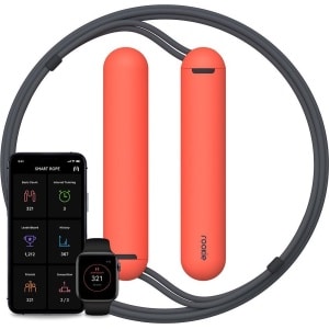 SmartRope Rookie - Slim Springtouw met Mobiele App - Fitness springtouw met teller - Verstelbaar springtouw - Touwtje springen - Skipping Rope - Fitness - Boksen - Krachttraining - Crossfit - Rood