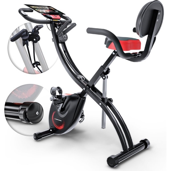 Sportstech Hometrainer X150 | 2-in-1 ligfiets | opklapbaar