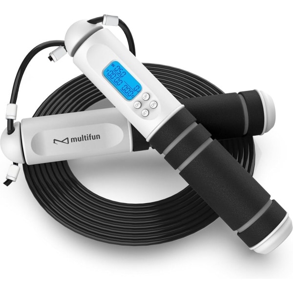Springtouw met calorieënteller en verstelbaar digitaal touw - ideaal voor fitness en crossfit training
