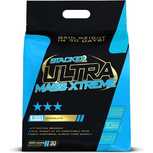Stacker2 Ultra Mass Xtreme (4000g) Cookies & Cream - Gewichtstoename - Zonder Creatine