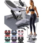 Stepper Fitness - Hometrainer - Crosstrainer Mini -Wit/Grijs