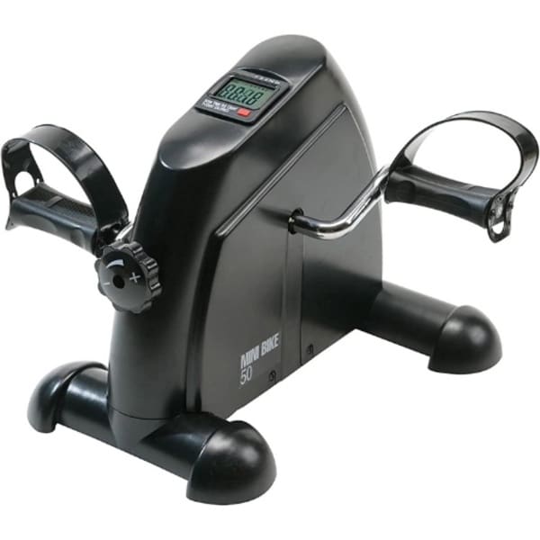 Stoelfiets - Bureaufiets - Hometrainer Fiets - Roeimachine - Fietsbel - Babyhelm - Yogamat Extra Dik - Zwart/Grijs