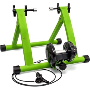 Stoelfiets - Bureaufiets - Hometrainer Fiets - Roeimachine - Fietsbel - Extra Dikke Yogamat - 6 Versnellingen Voor 26-28 inch - Tot 120 Kg Belastbaar - Groen