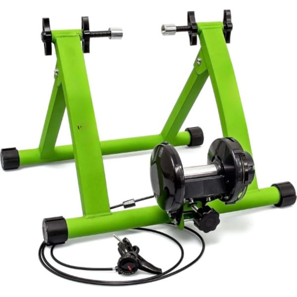Stoelfiets - Bureaufiets - Hometrainer Fiets - Roeimachine - Fietsbel - Extra Dikke Yogamat - 6 Versnellingen Voor 26-28 inch - Tot 120 Kg Belastbaar - Groen