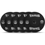Taurus Bumper Plate Pro Black 25kg - Halterschijven 50mm - Krachttraining
