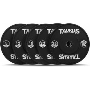 Taurus Bumper Plate Pro Black 5kg - Halterschijven 50mm - Krachttraining