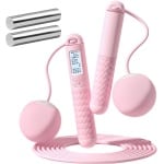 Touwloze Springtouw met Slimme Teller - Draadloos Fitness Accessoire - Voor Cardio Training & Afvallen - Geschikt voor Mannen en Vrouwen - Zwart - 1 Stuk