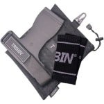 Trebin Power Grips - No Chalk - Lifting Straps - Lifting Hooks - Deadlift Straps - Lift Straps - Lifting Grips - Fitness, Crossfit & Krachttraining - Inclusief Zweetbandjes & Mesh Opbergzakje - 2 Stuks - Zwart - Maat XL