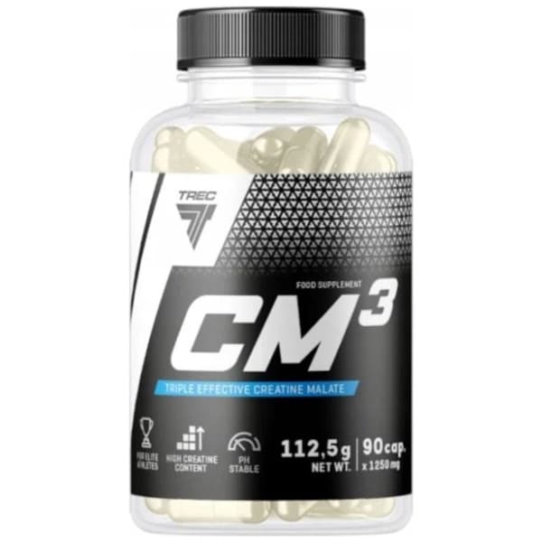 Trec Nutrition CM3 Creatine supplement/ Creatine malate 90 caps. Tri-Creatine Malate