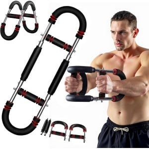 Twister Arm Trainer - Verstelbare Onderarm Trainer - Spring Weerstand Apparatuur - Krachttraining Armen en Borst - Draagbare Fitnessapparaat - Thuis Workout Oefening - Armspier Versterker - Voorarmen Workout - Kracht & Conditie Training