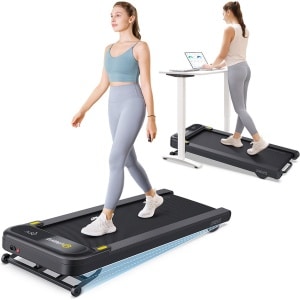 UREVO 3S slimme loopband, automatische helling van 9 niveaus, snelheid van 0,8-6KM/u, belasting 120 kg, LED-display, app-bediening