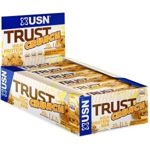 USN - Trust Crunch Protein Bar (White Chocolate Cookie Dough - 12 x 60 gram) - Eiwitreep - Energiereep