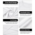 VIMOSE 3 Stukken Sport T-Shirt Heren - Sportkleding Man - Fitnesskleding - Jongens Kleding voor Fitness, CrossFit & Gym -Wit/Grijs-XXL