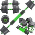 Verstelbare Dumbbell & Barbell Set 30kg - 40kg voor Krachttraining en Fitness
