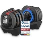 Verstelbare Halterset 1,5 - 18 kg met Opbergbasis voor Krachttraining - 12-in-1 Gewichtsopties, Ruimtebesparend & Ergonomisch