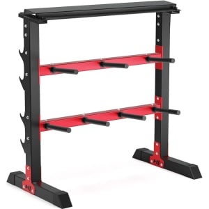 Verstelbare Halterstandaard voor Krachttraining - Max. Draagvermogen 250 kg, Antislip Voeten, Ideaal voor Thuis en Sportschool