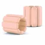 Verstelbare siliconen armband voor krachttraining - Vleesroze