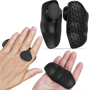 Vingerloze Gewichthef Grips - Fitness Krachttraining Grips - Rubberen Gym Gewichtheffen Antislip Oefengrepen -Deadlifts & Fitness -Ademend & Comfortabel -Tegen Eeltvorming - Lift Straps - Krachttraining - Anti-slip Palm Protectors - 2 Stuks