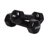 Vinyl Korte Halters Set van 2 x 2 kg voor Fitness en Krachttraining