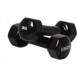 Vinyl Korte Halters Set van 2 x 2 kg voor Fitness en Krachttraining