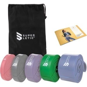 Weerstandsbanden Set voor Krachttraining, Yoga en Pilates - 5 Sterktes met Gratis Trainingshandleiding