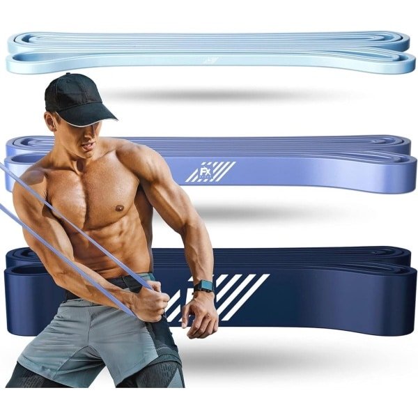 Weerstandsbanden fitness set van 5 - Elastieken voor krachttraining - Pull up bands voor thuis workout