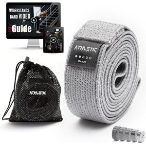 Weerstandsbanden set met tas en videocursus voor krachttraining en stretching