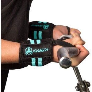 Wrist Wraps Vrouwen Met Duim Loops - 12 Inch Professional Grade - Polsondersteuning Brace en Compressie voor Cross Training Gewichtheffen Powerlifting Krachttraining - Zwart Mint wrist wraps