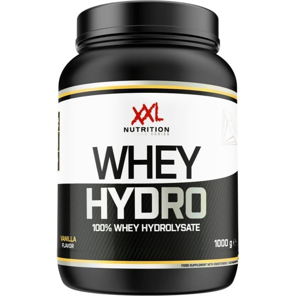 XXL Nutrition - Whey Hydro - Whey Hydrolisaat Eiwit, Proteďne Shake, Eiwitshake, Protein - Diverse Smaken - Aardbei - 1000 gram (33 shakes)