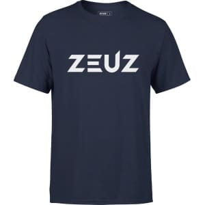 ZEUZ Sport T-Shirt Unisex - Sportkleding Man & Vrouw - Fitnesskleding Heren & Dames - Jongens & Dames Kleding voor Fitness, CrossFit & Gym - Maat M - Marineblauw