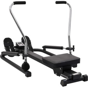 vidaXL Homefitness - Roeitrainer - Roeitrainer met 5 niveau's en hydraulische weerstand - Krachttraining - Cardiotraining - Fitnesstoestellen