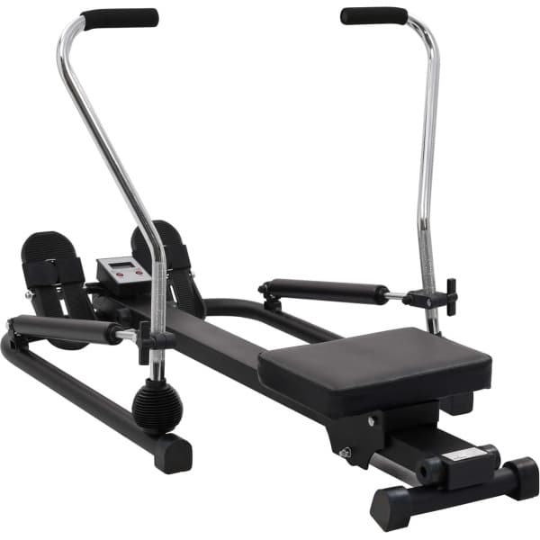 vidaXL Homefitness - Roeitrainer - Roeitrainer met 5 niveau's en hydraulische weerstand - Krachttraining - Cardiotraining - Fitnesstoestellen