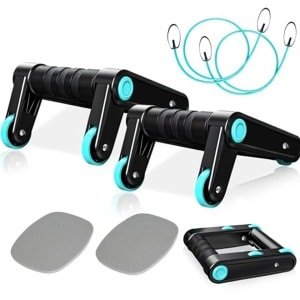 3-in-1 Buiktrainer met Weerstandsband en Push-up Grepen voor Effectieve Krachttraining