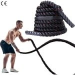 9 m/12 m vecht trouwen, vecht touw voor fitness training, fitnessstudio, zware oefentouwen 38 mm, golftouw voor krachttraining