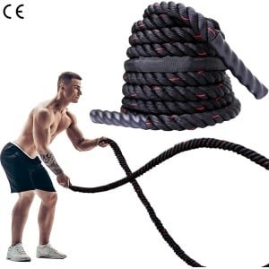 9 m/12 m vecht trouwen, vecht touw voor fitness training, fitnessstudio, zware oefentouwen 38 mm, golftouw voor krachttraining