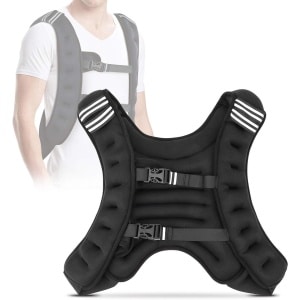 Allecto plus - Gewichtsvest 10 kg voor krachttraining, hardlopen en fitness met reflecterende strepen