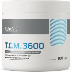 Creatine - Creatinemalaat - 3600 mg - 180 Capsules - Creatine Supplements - OstroVit t.c.m 3600