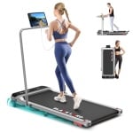Draagbare Loopband met Handgreep voor Thuis - 3,2 pk, 5% Helling, Bluetooth Afstandsbediening