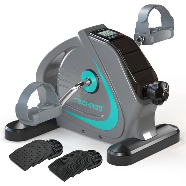 Draagbare Mini Hometrainer voor Onder Bureau met Vliegwiel voor Senioren en Revalidatie