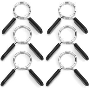 Dussdote Barbell Locks - Barbell Spring Locks - Krachttraining Accessoires - voor krachttraining, gewichtheffen, fitness - 6 stuks