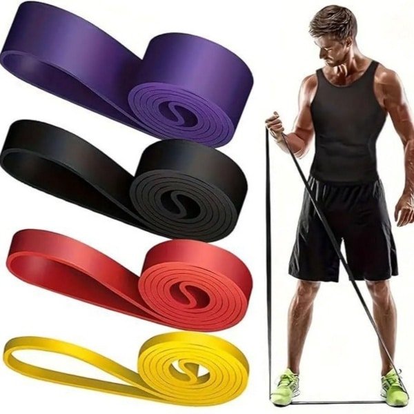 Dussdote Weerstandsbanden - Yogabanden - Duurzaam - voor krachttraining, pull-ups - 4-pack