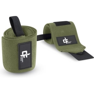 Dynamicforce Wrist Wraps voor Fitness & Crossfit - Polsbanden voor Krachttraining -Polsbrace - Olijfgroen - 2 Stuks