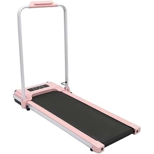 Elektrische Loopband - Inklapbaar Thuis - Fitnessapparaat - Stille Motor - LED Display -Schokdemping - Roze