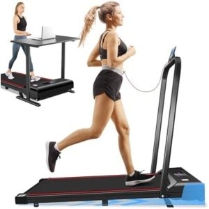 Elektrische loopband met instelbare helling 3.0 pk - Opvouwbare thuistrainer met bluetooth, app en LED-display - Maximale snelheid 6 km/u - Draagvermogen 120 kg