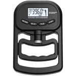 Elektronische handdynamometer - 180 kg Gripsterktetrainer - Oplaadbare elektronische handdynamometer - Digitale gripsterktetester - Verstelbare handgreepdynamometer - Met lcd-scherm - Voor krachttraining - Zwart